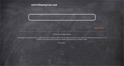 Desktop Screenshot of centraldepesquisas.com